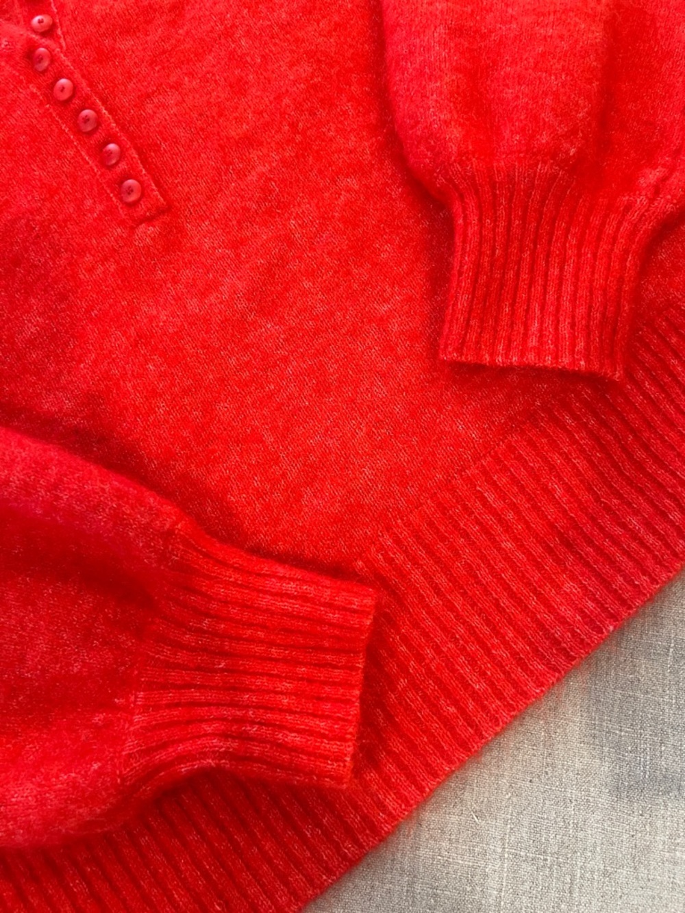 Sezane Léon Jumper - Red - Size M - Picture 5 of 8